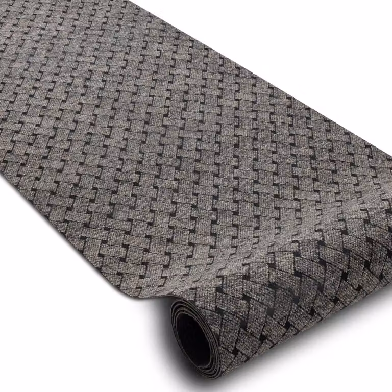 RugsX Non-Slip Modern Rectangular Polypropylene Runner in Beige and Grey, W: 200 cm, L: 280 cm