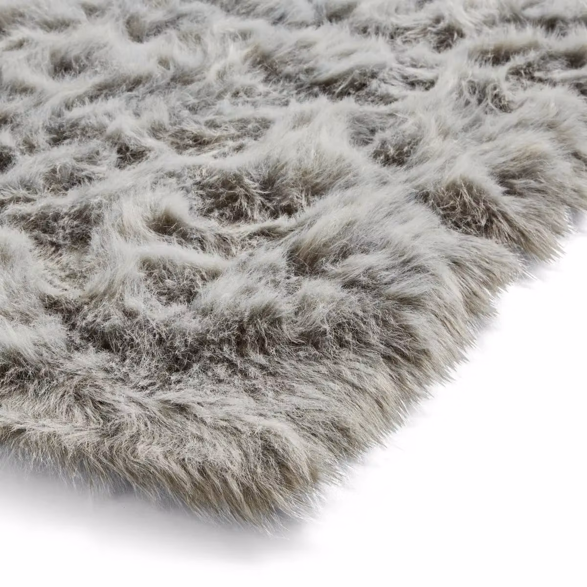 The Rug Shop UK Plain Grey Shaggy Rug, W: 160 cm, D: 230 cm, 80 mm Thick – 2