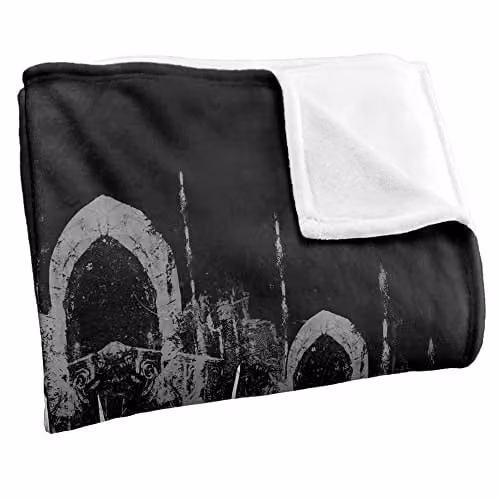 LOGOVISION Lord of the Rings Ring Wraiths Super Soft Microfibre Throw Blanket, White, W/D/H: 152 x 127 cm – 2