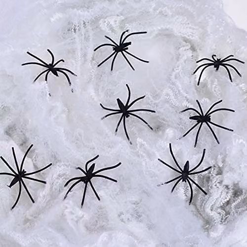 Shatchi 24-Piece Black Plastic Halloween Spiders for Party and Birthday Decorations – 2