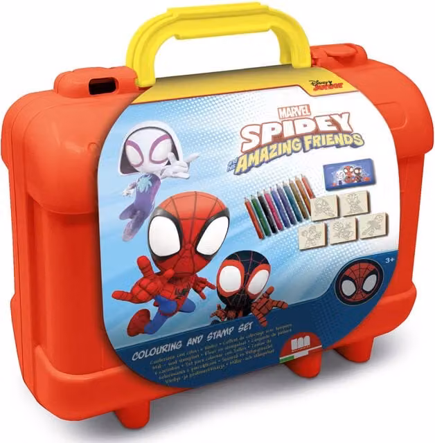 Multiprint Marvel Spidey & Friends Kids Activity and Craft Travel Set, Red
