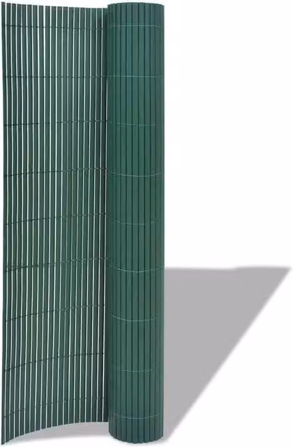 Berkfield Home Double-Sided PVC Garden Fence, Green, H: 90 cm, W: 500 cm
