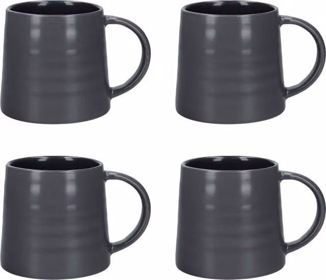 Mikasa 4-Piece Ceramic Mug Set in Grey and Pink