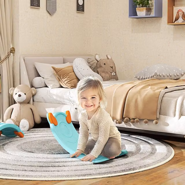 AIYAPLAY Balance Board for Kids Sensory Play and Balance Training in Blue and Turquoise