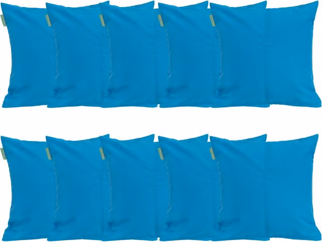 Gardenista Turquoise Square Garden Scatter Cushion with Hollow Fibre Filling