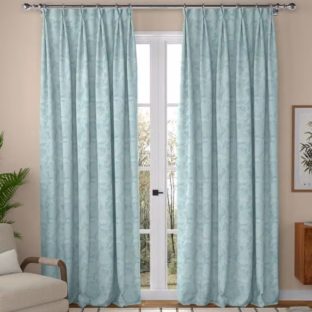 ANTE DECOR Zante Made To Measure Blackout Curtains in Duckegg Blue