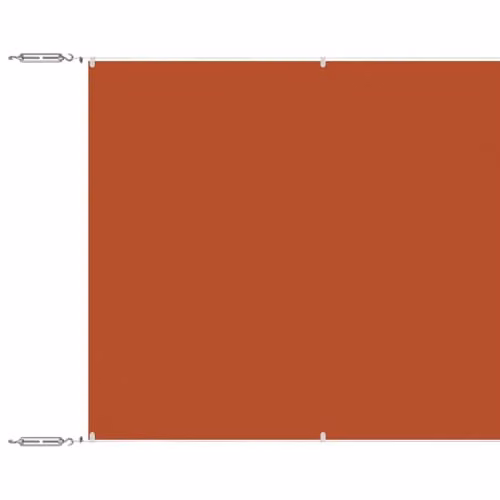 vidaXL Vertical Awning in Terracotta Oxford Polyester Fabric, W: 140 cm, L: 800 cm