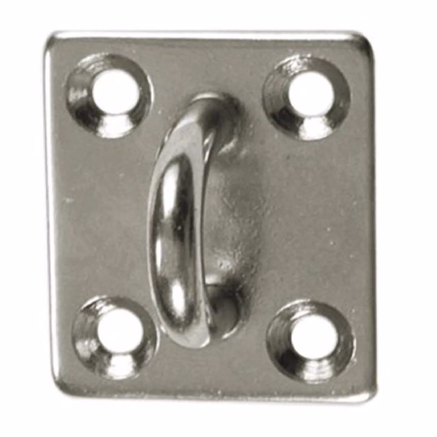 Primrose Silver Stainless Steel Square Pad Eye Shade Sail Wall-Mounted Fixing Bracket – 2