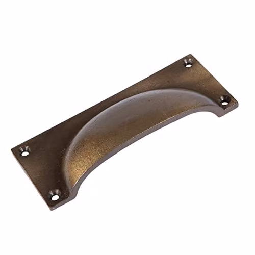 Hammer & Tongs Brass Shell Cabinet Drawer Pull in Gold – 1