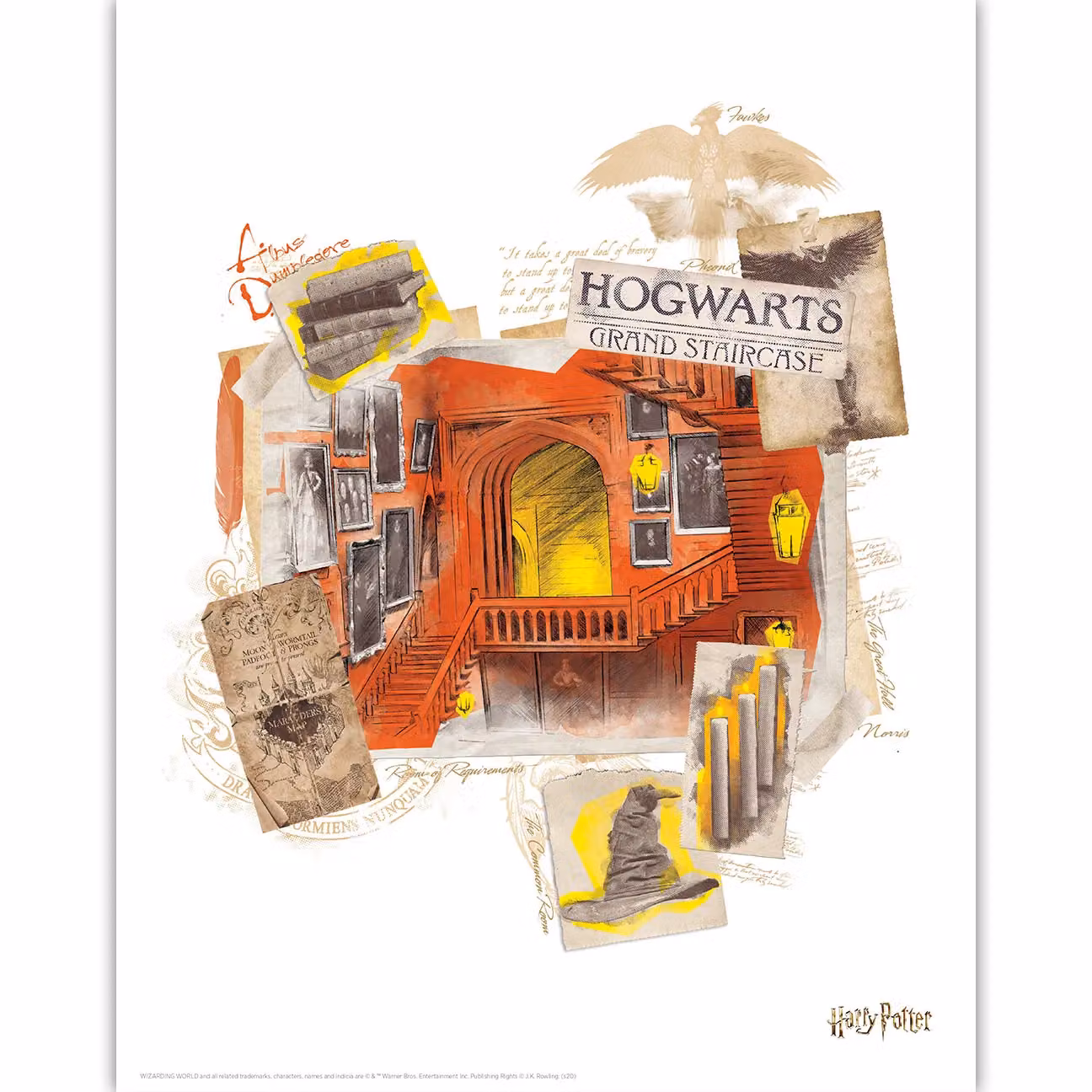 FaNaTtik Harry Potter Limited Edition Lithograph Set of 10 Multicolour Art Prints on 350gsm Linen Paper – 2