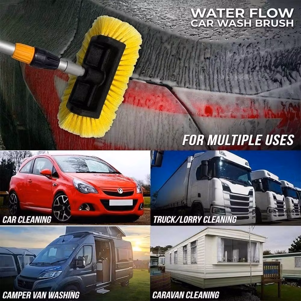 SPETLEK Telescopic Long Handle Car Wash Brush, Yellow, W/D/H: 100 x 15 cm – 5