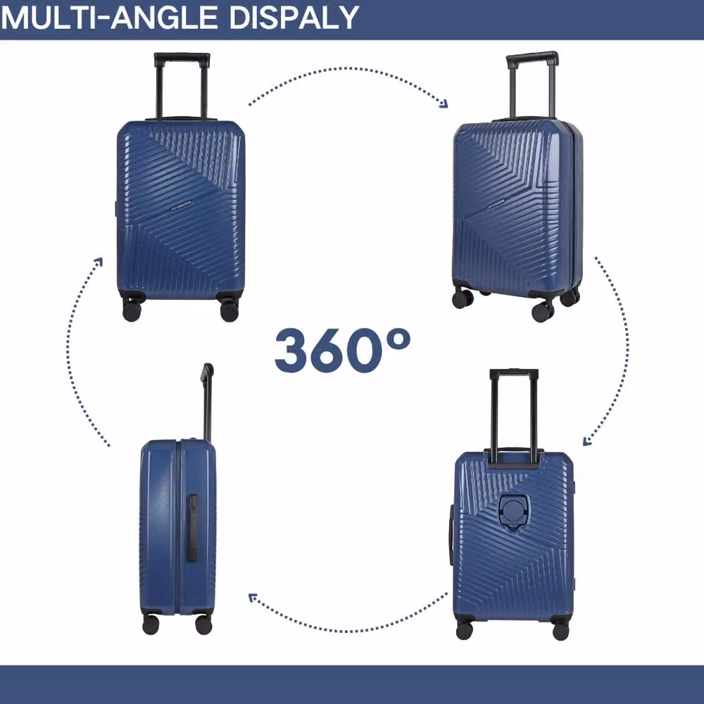 JLY 4 Piece Hard Shell Luggage Suitcase Set in Dark Blue – 2