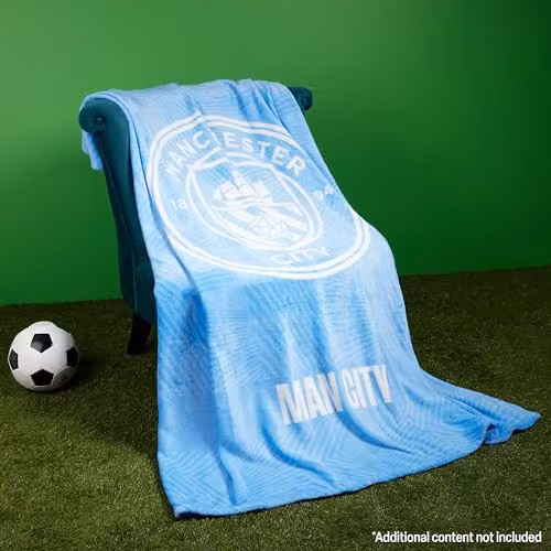 Manchester City Fleece Blanket in Blue, W/D/H: 125 x 150 cm – 2