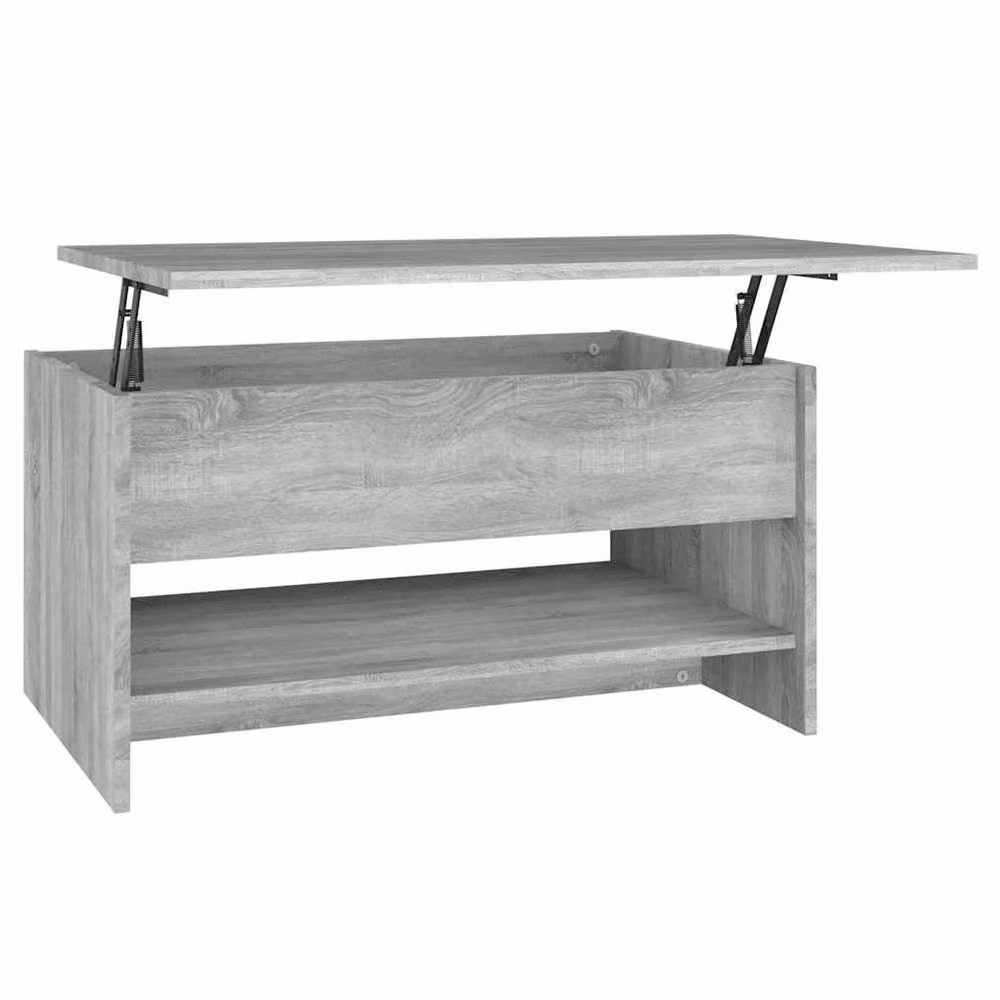 Berkfield Home Modern Coffee Table in Grey Sonoma, W/D/H: 80 x 50 x 40 cm – 2