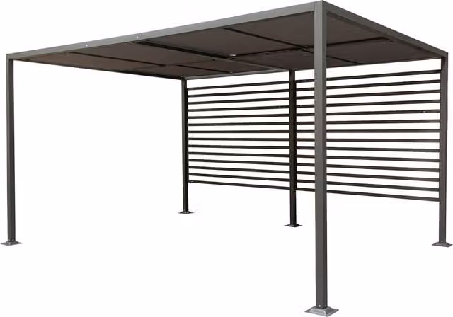 Rowlinson Florence Grey Aluminium Canopy W: 400 cm, D: 300 cm