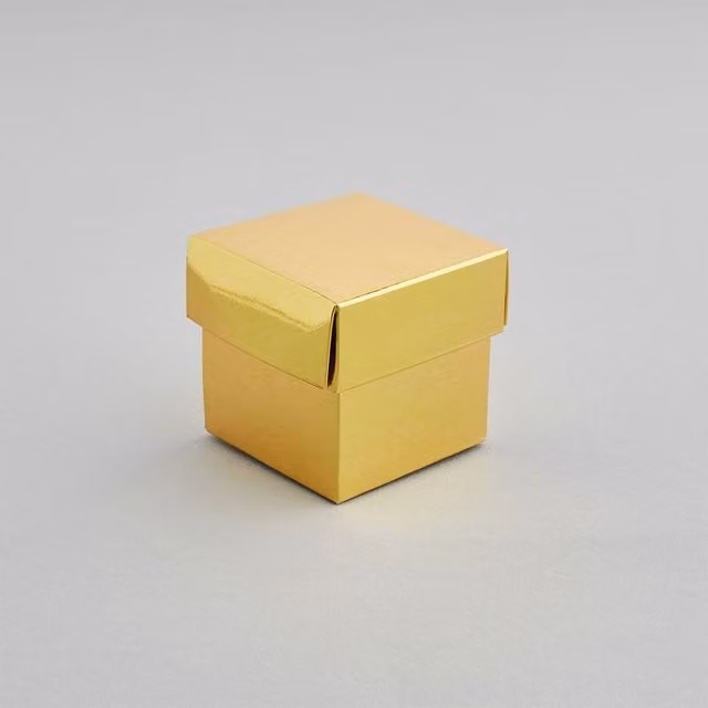 Club Green Gold Paper Favour Boxes, Pack of 10