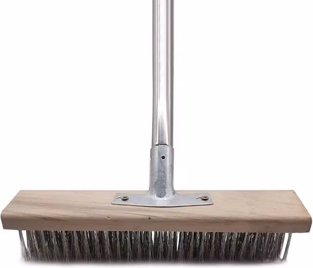 FLAVORA Grey Stiff Stainless Steel Wire Broom Brush