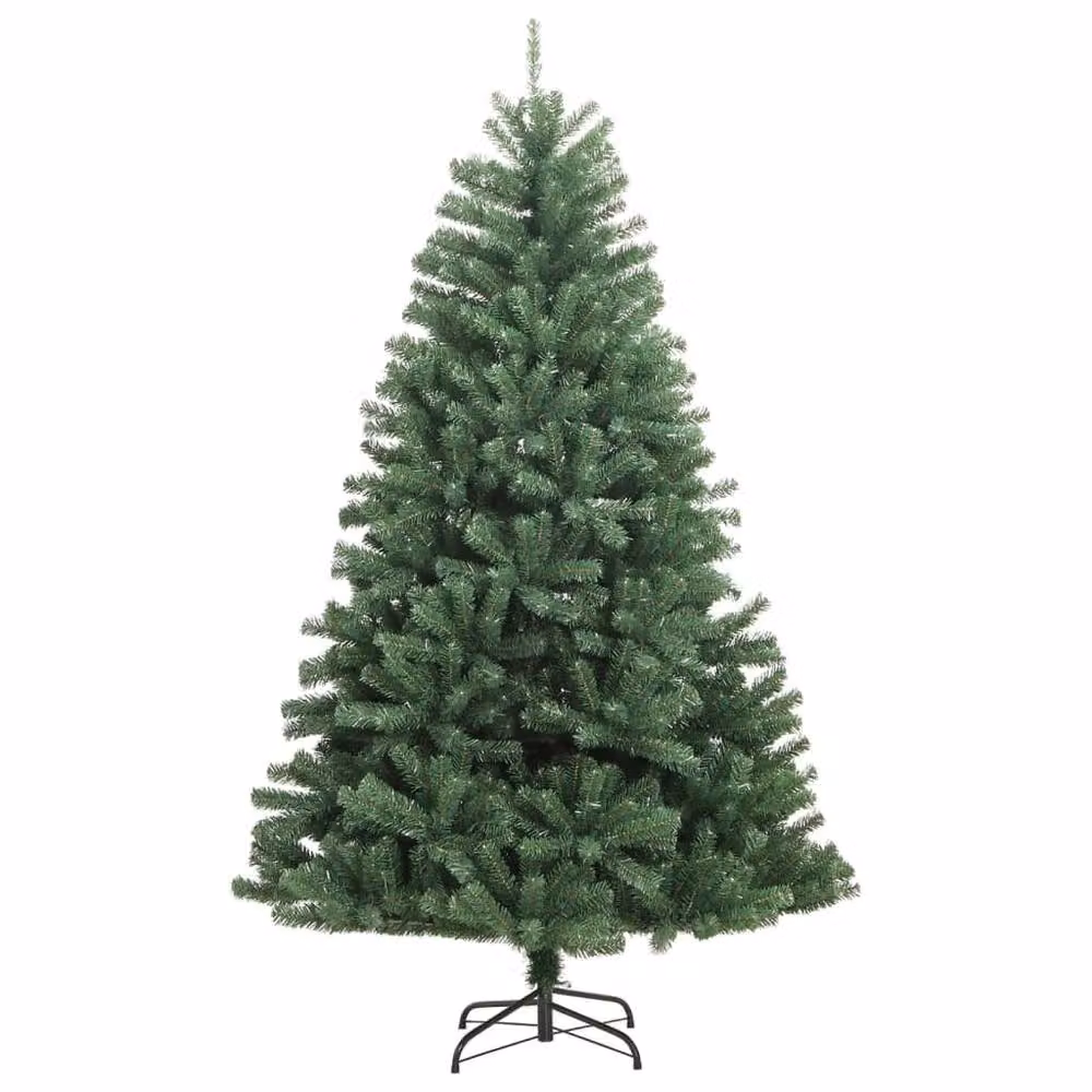 Berkfield Home Beautiful Green Artificial Hinged Christmas Tree with Stand, Height: 210 cm – 3