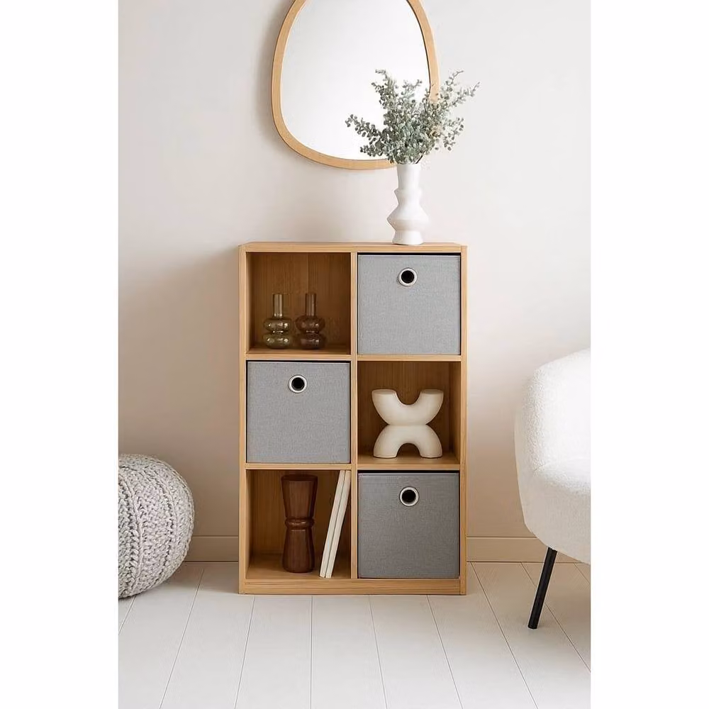 Kelvenix 6-Cube Freestanding Storage Organizer Shelf Unit in Brown – 2