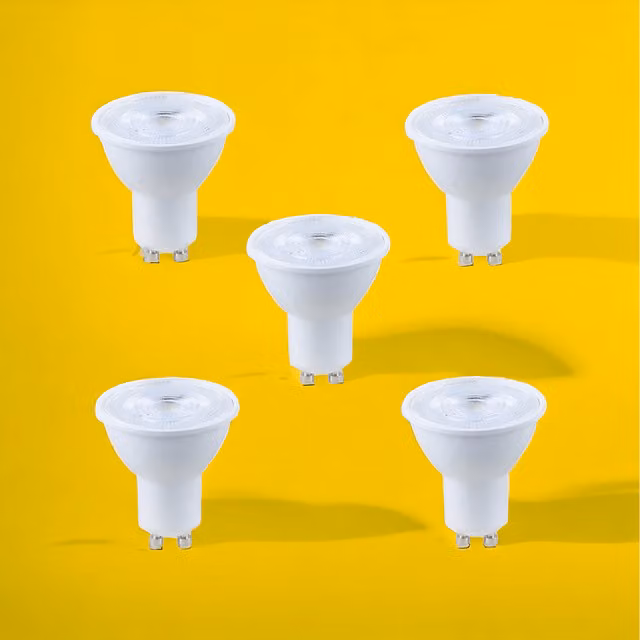 Lighting Legends ProVision GU10 LED Spotlight Bulbs 5W, Warm White, Pack of 5