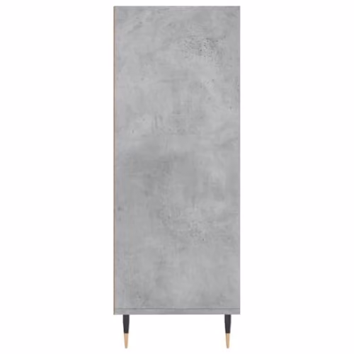 vidaXL Modern Freestanding Bookcase in Concrete Grey, W/D/H: 69.5 x 32.5 x 90 cm – 3