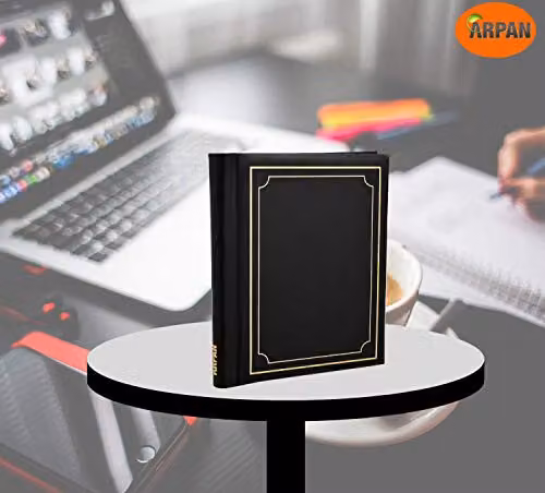 Arpan Set of 3 Self Adhesive Photo Albums in Black with 108 Sheets – 6