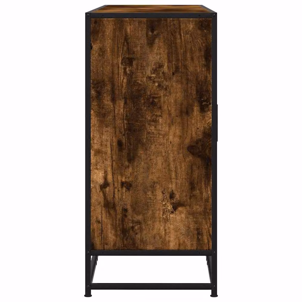 Berkfield Home Smoked Oak Sideboard in Brown, W/D/H: 134 x 35 x 76 cm – 3