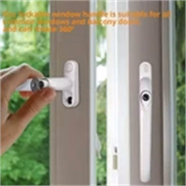 Nordara 2 Pack White Matt UPVC Window Handles – 1