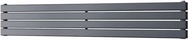 Typhoon Axis Anthracite Steel Double Panel Horizontal Radiator W: 160 cm, D: 27.2 cm