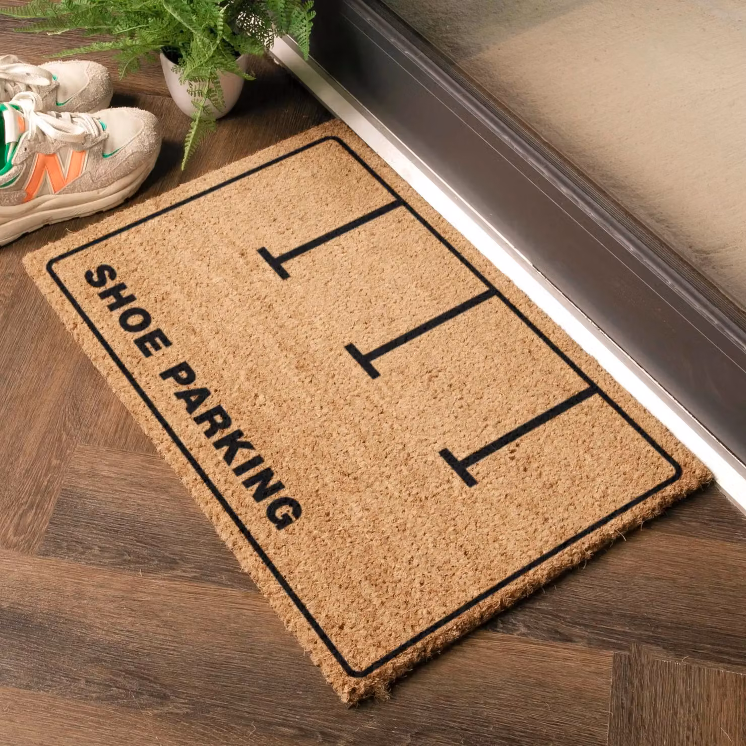 Artsy Mats Shoe Parking Doormat in Brown, W/D: 60 x 40 cm – 2
