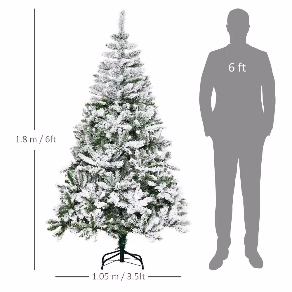 STILVORA Green Artificial Christmas Tree with Auto-Open Hinges – 3