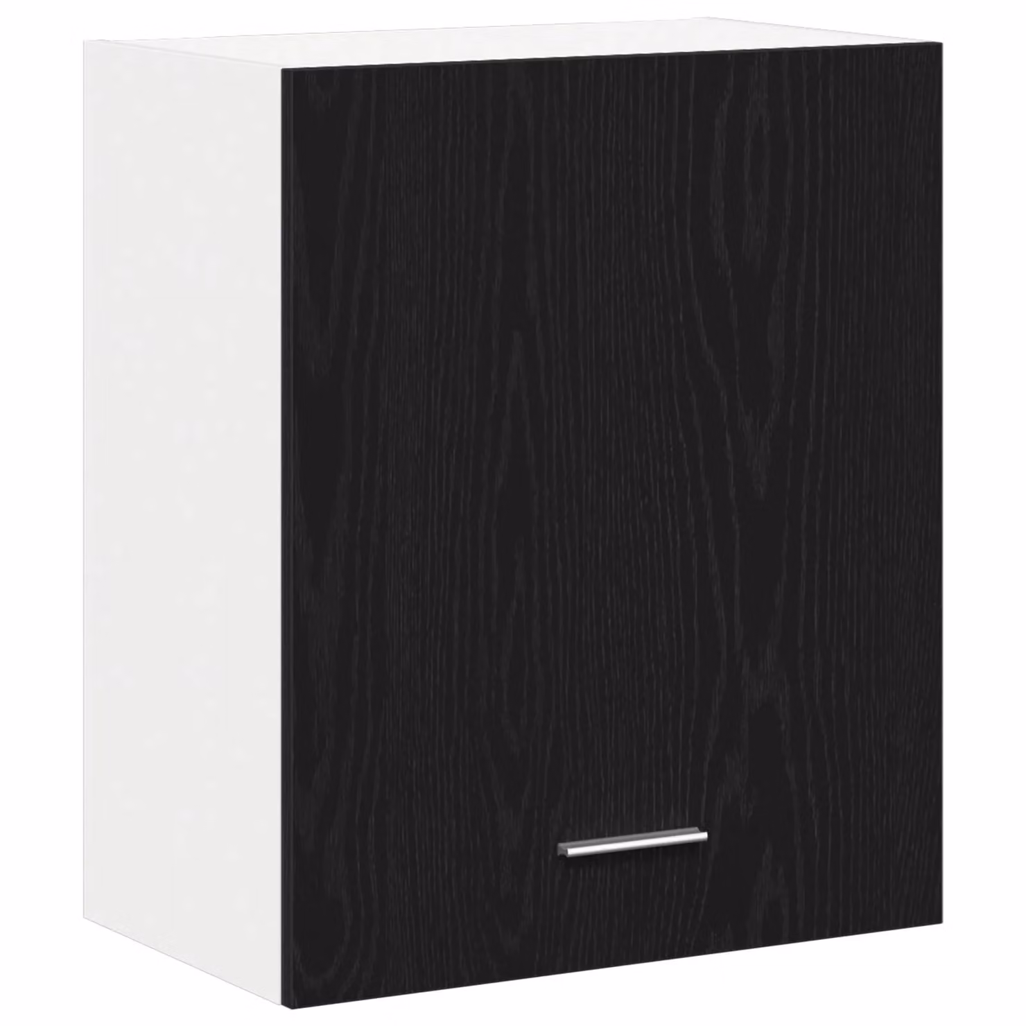 Berkfield Home Black Oak Modern Wall Mounted Kitchen Cabinet with Hinged Doors, W: 50 cm, D: 31 cm, H: 60 cm – 2