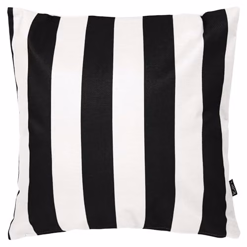 icon Boho Collection Indoor Outdoor Square Cushions, Set of 4, Black and White Striped, W/D/H: 43 x 43 x 43 cm – 3