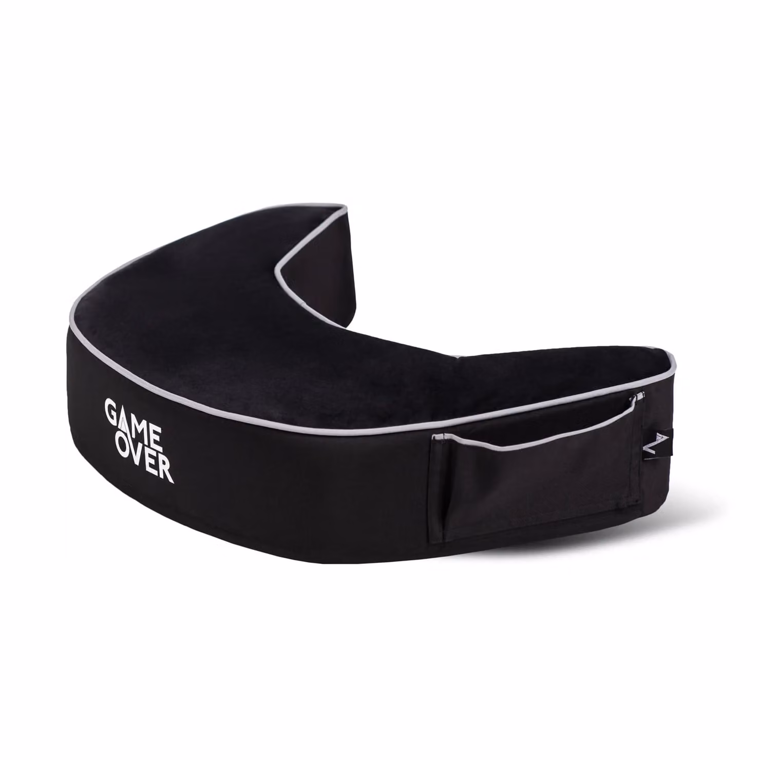 Game Over Store 8-Bit Ergonomic U-Shaped Gaming Support Lap Cushion in Black