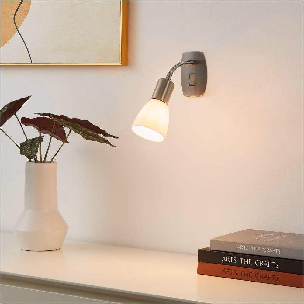 Loops Modern RGB LED Wall Light in Chrome and Silver Metal – 2