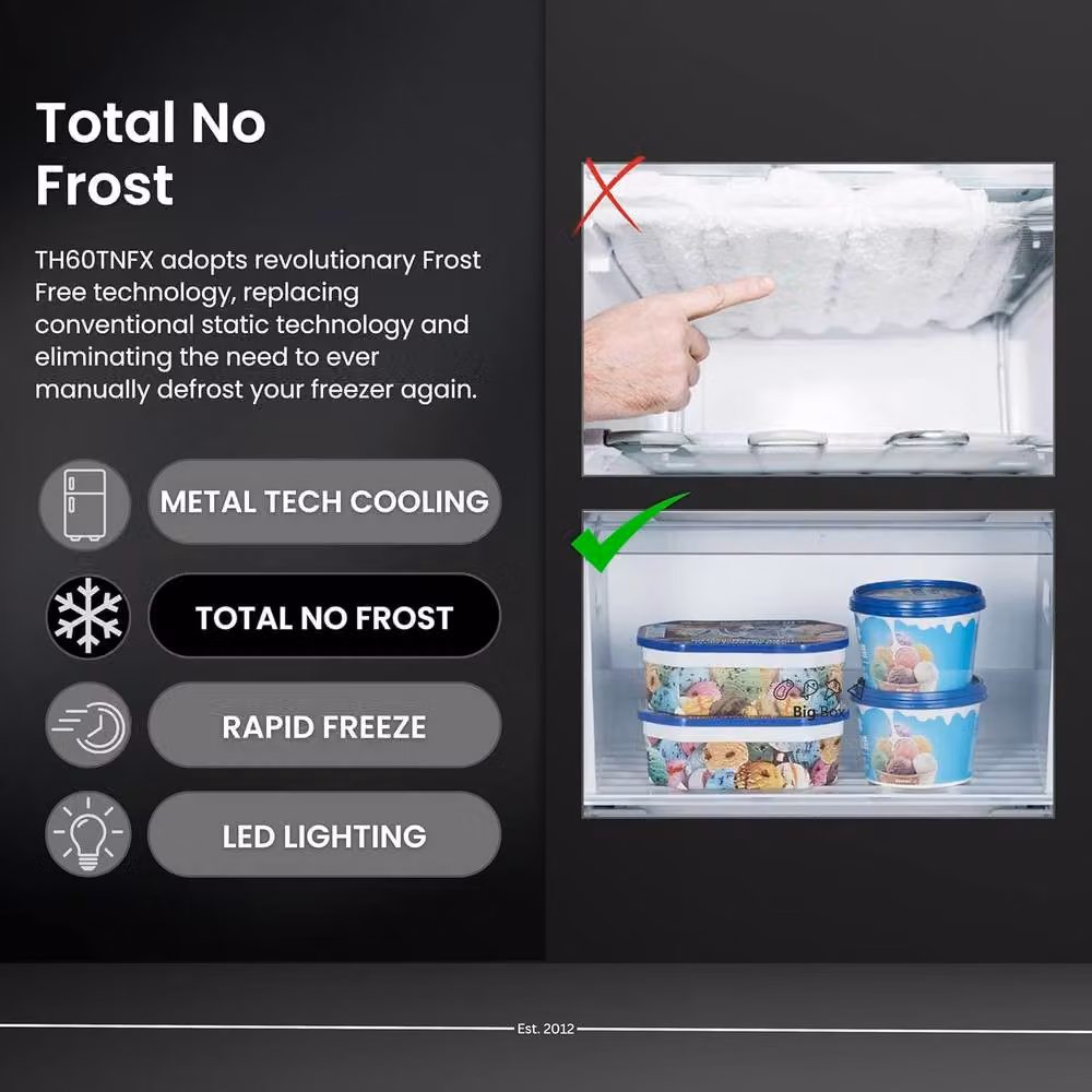 Teknix Silver Freestanding Frost Free Upright Freezer, Garage Safe, E Energy Rating – 3