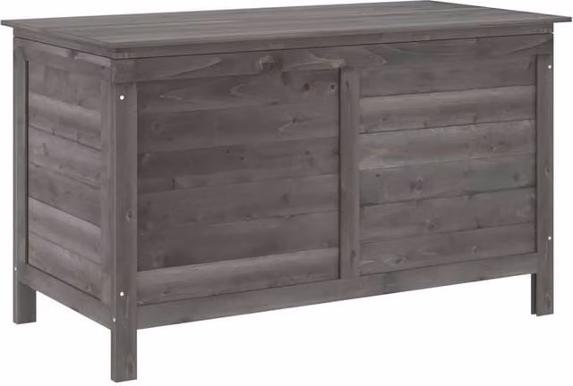 Berkfield Home Garden Storage Box in Anthracite Solid Fir Wood, W/D/H: 99 x 49.5 x 58.5 cm – 1