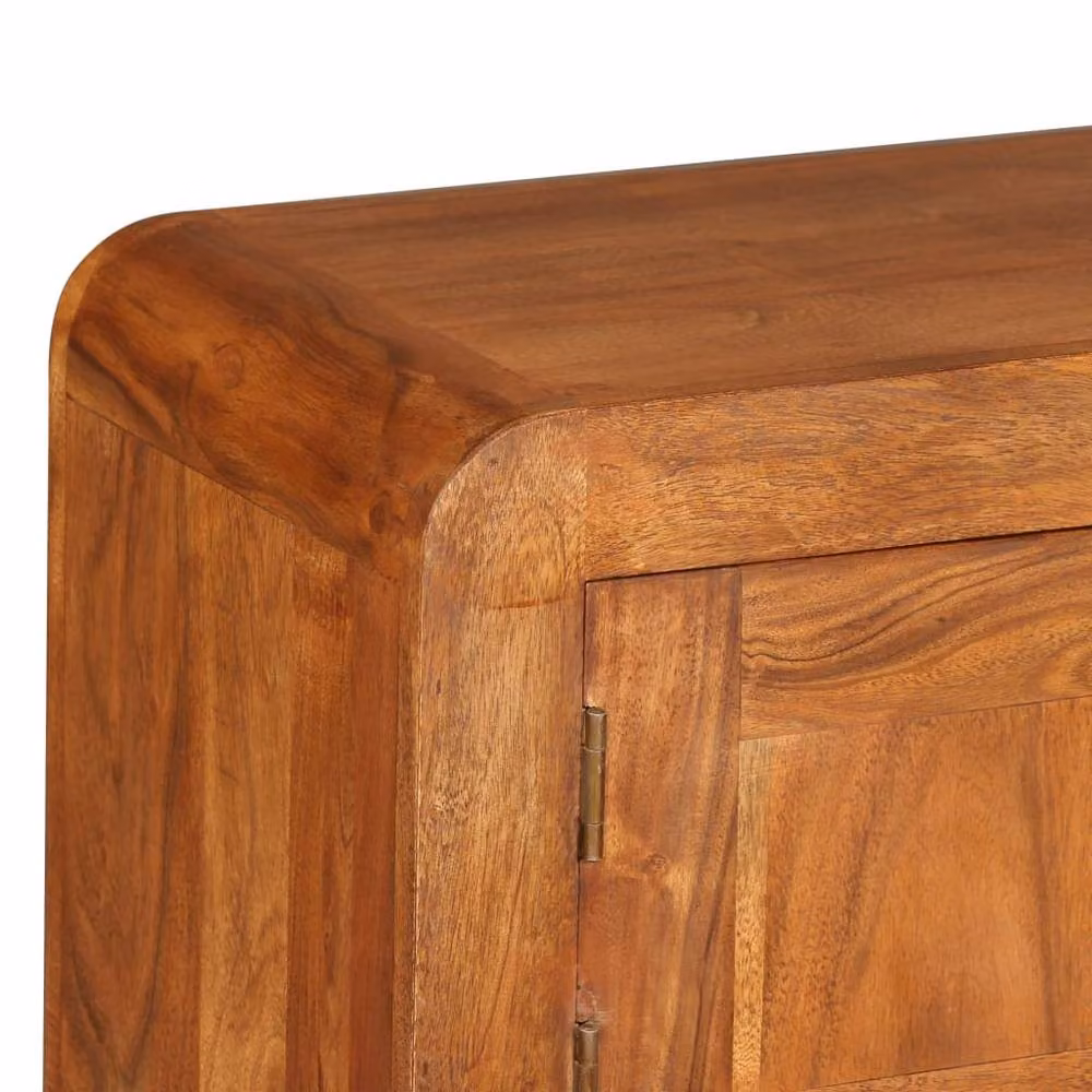 Berkfield Home Solid Acacia Wood TV Cabinet in Brown with Honey Finish, W/D/H: 120 x 30 x 40 cm – 3