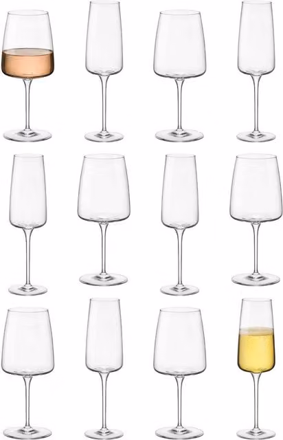 Bormioli Rocco 12-Piece Transparent Glass Wine Glass Set