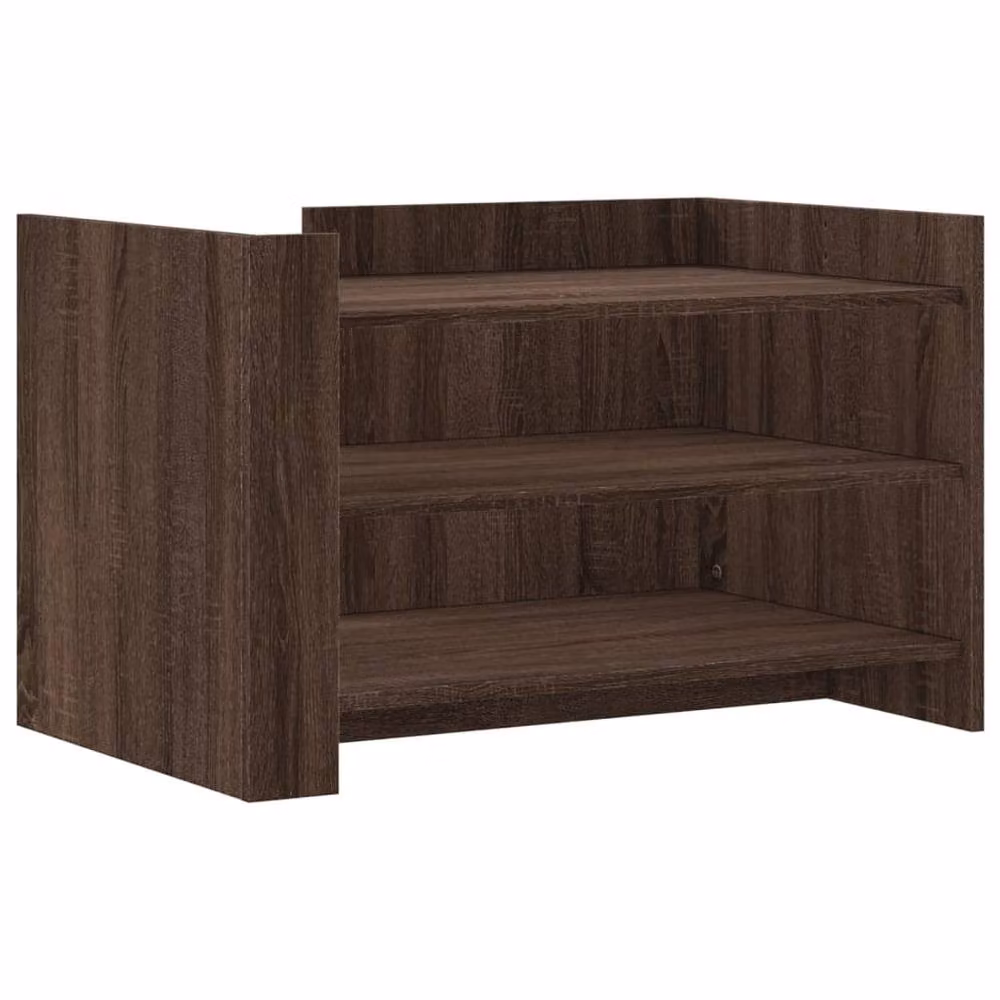 Berkfield Home Modern Brown Oak Coffee Table, W/D/H: 80 x 50 x 50 cm – 3