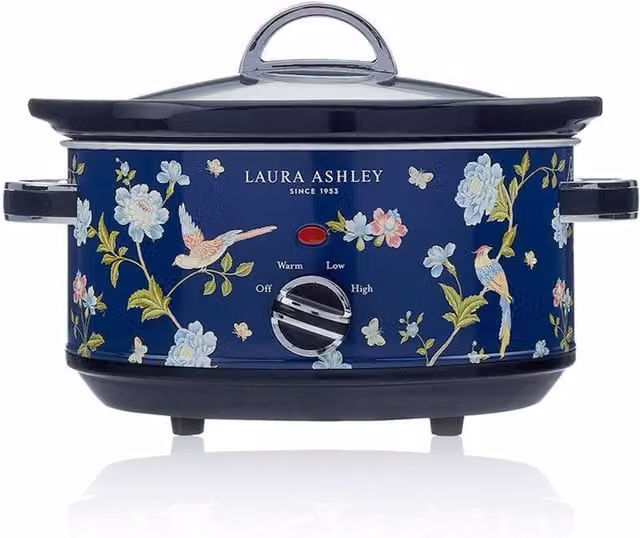 Laura Ashley Elveden Slow Cooker, 3.5 l, Blue and Multicolour – 5