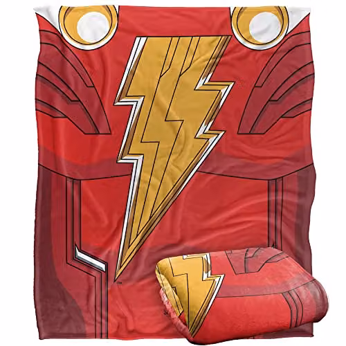 Logovision Shazam Fury of the Gods Super Soft Microfibre Fleece Throw Blanket, Multicolour, W: 152 cm, D: 127 cm