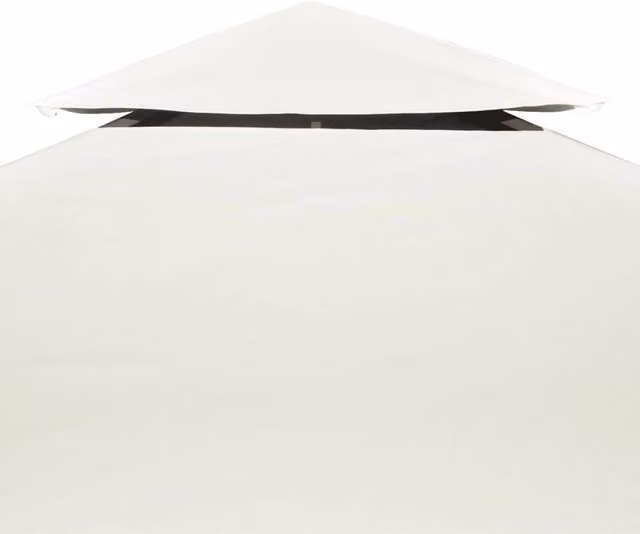 Berkfield Home Replacement Gazebo Canopy Cover in White Polyester, W x D: 4 x 3 m