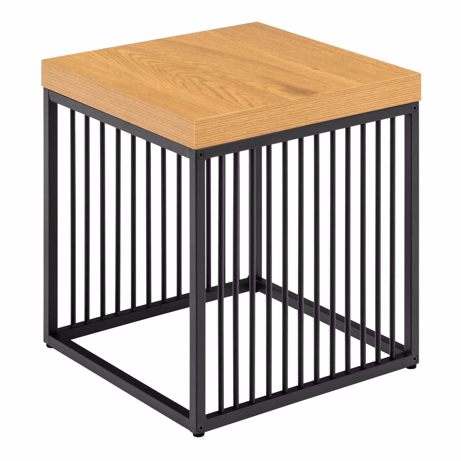 Furniture To Go Strington Industrial Side Table in Black and Wild Oak – 3