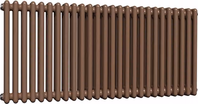 Lux Heat Horizontal Column Radiator in Coffee Bean, 3 Column, W: 60.0 cm, H: 119.0 cm