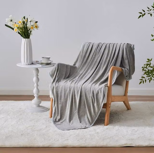 GAVENO CAVAILIA Cooling Grey Blanket for Adults and Kids, W: 200 cm, L: 220 cm – 1