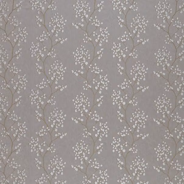 Ashley Wilde Blickling Fabric in Stone, Grey and Silver