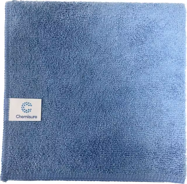Chemisure Microfibre Cloths, Blue, Pack of 10