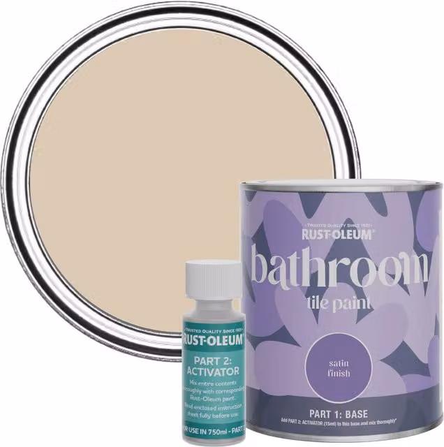 Rust-Oleum Bathroom Tile Paint in Satin Finish, Warm Clay, 0.75 l