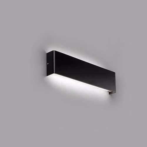 Netlighting Nash Integrated LED Up & Down Wall Light, Black, 16W, 3000K Warm White – 2